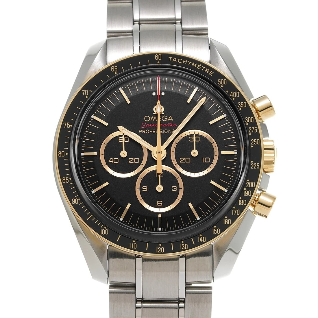OMEGA SPEEDMASTER LIMITED EDITION WATCH: OMEGA Speedmaster Limited Edition Watch Brand: OMEGA Type/Style: Wristwatch Material: Band Material Stainless steel, Case Material Stainless steel Color: Dial Color black Size: Case Size H/about 42mm 