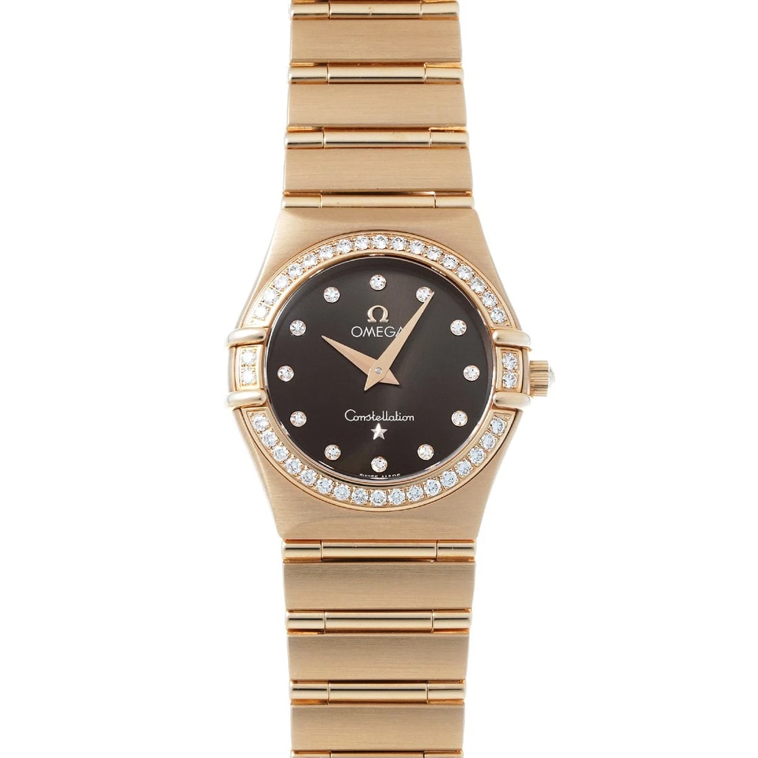 OMEGA CONSTELLATION BROWN/DIAMOND WATCH (1 of 4)