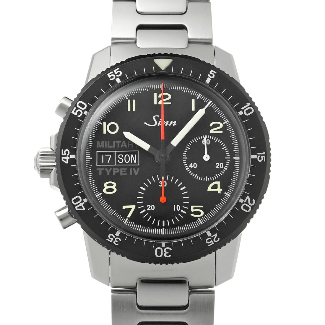 SINN MILITARY BLACK WATCH: Sinn MILITARY black Watch Brand: Sinn Type/Style: Wristwatch Material: Band Material Stainless steel, Case Material Stainless steel Color: Dial Color black Size: Case Size H/about 41mm W/about 41mm