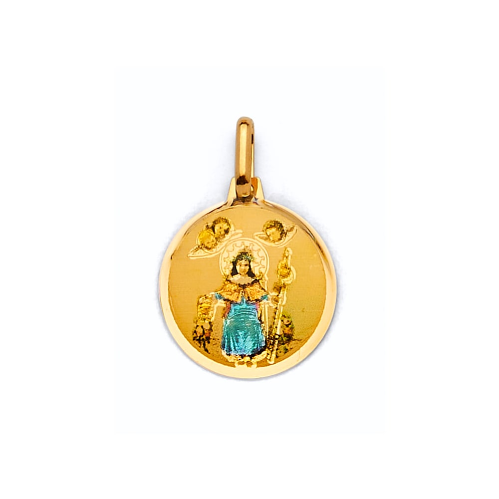 14KY ROUND SANTO NINO DE ATOCHA PENDANT (1 of 5)