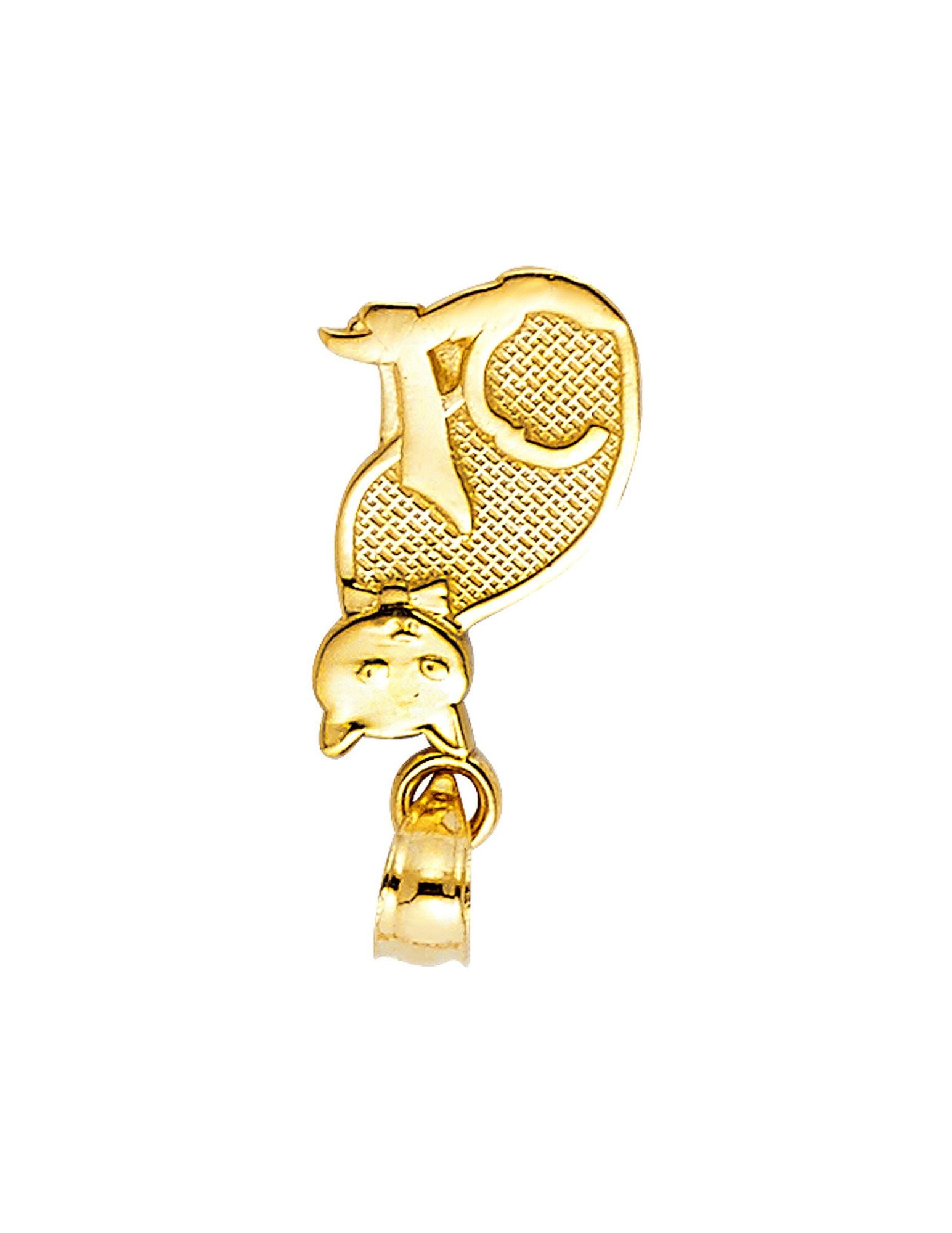 14KY CAT PENDANT - 3