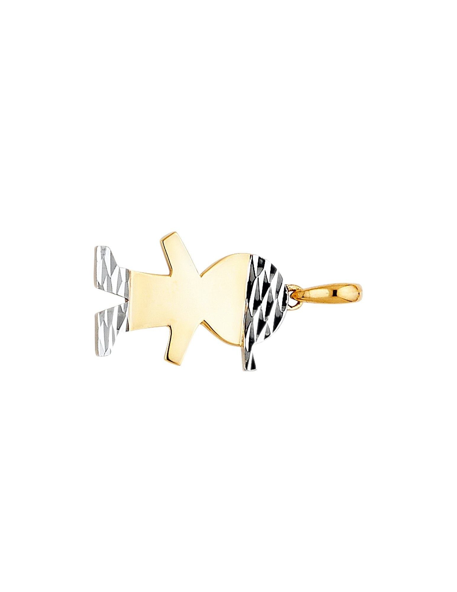 14K 2T BOY PENDANT - 2