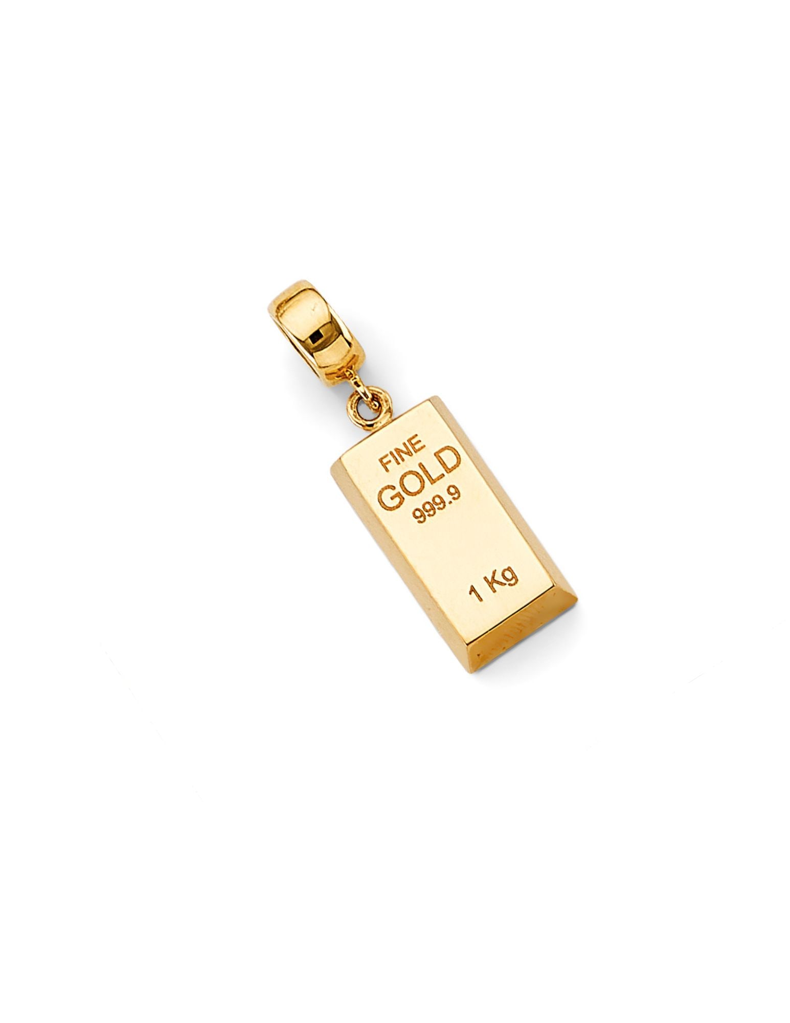 14KY GOLD BAR CHARM - 4