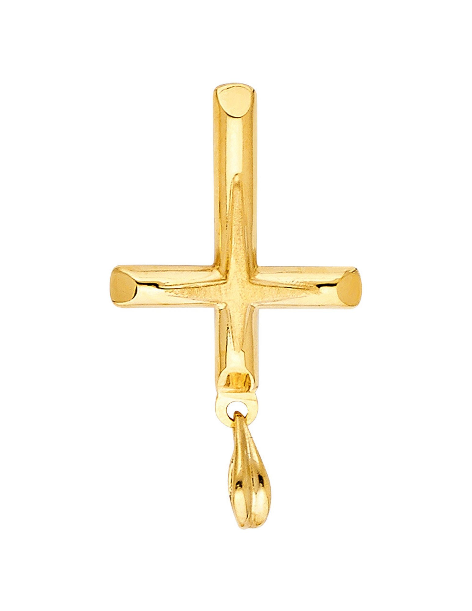 14KY CROSS PENDANT - 3