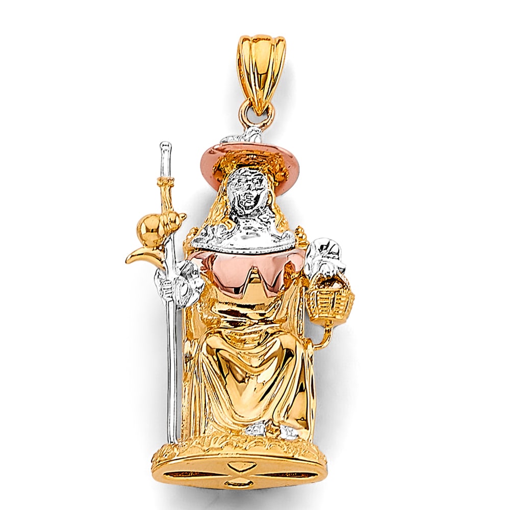 14K 3C SANTO NINO DE ATOCHA 3D PENDANT (1 of 4)