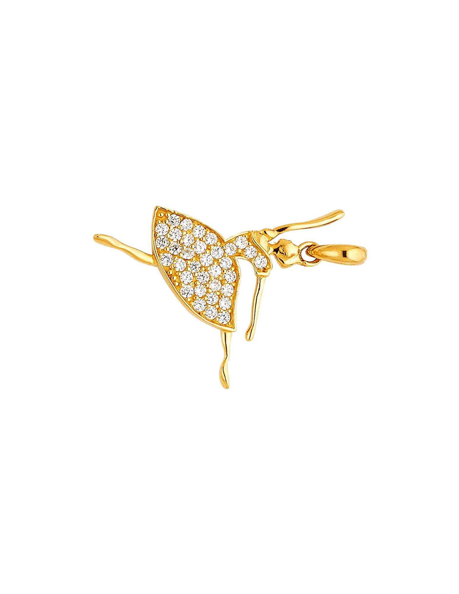 14KY CZ DANCING PENDANT - 2