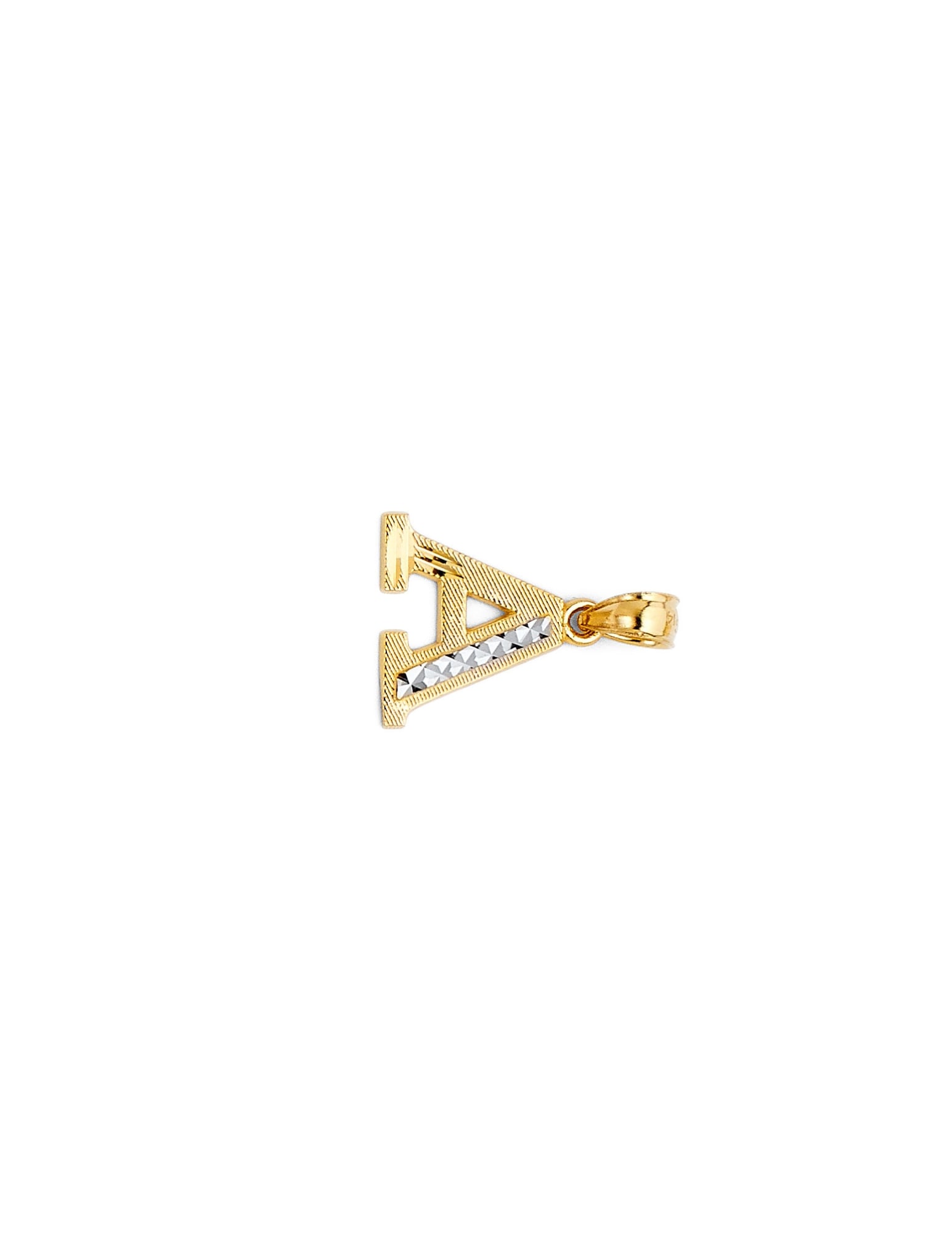 14K 2T INITIAL PENDANT - 2