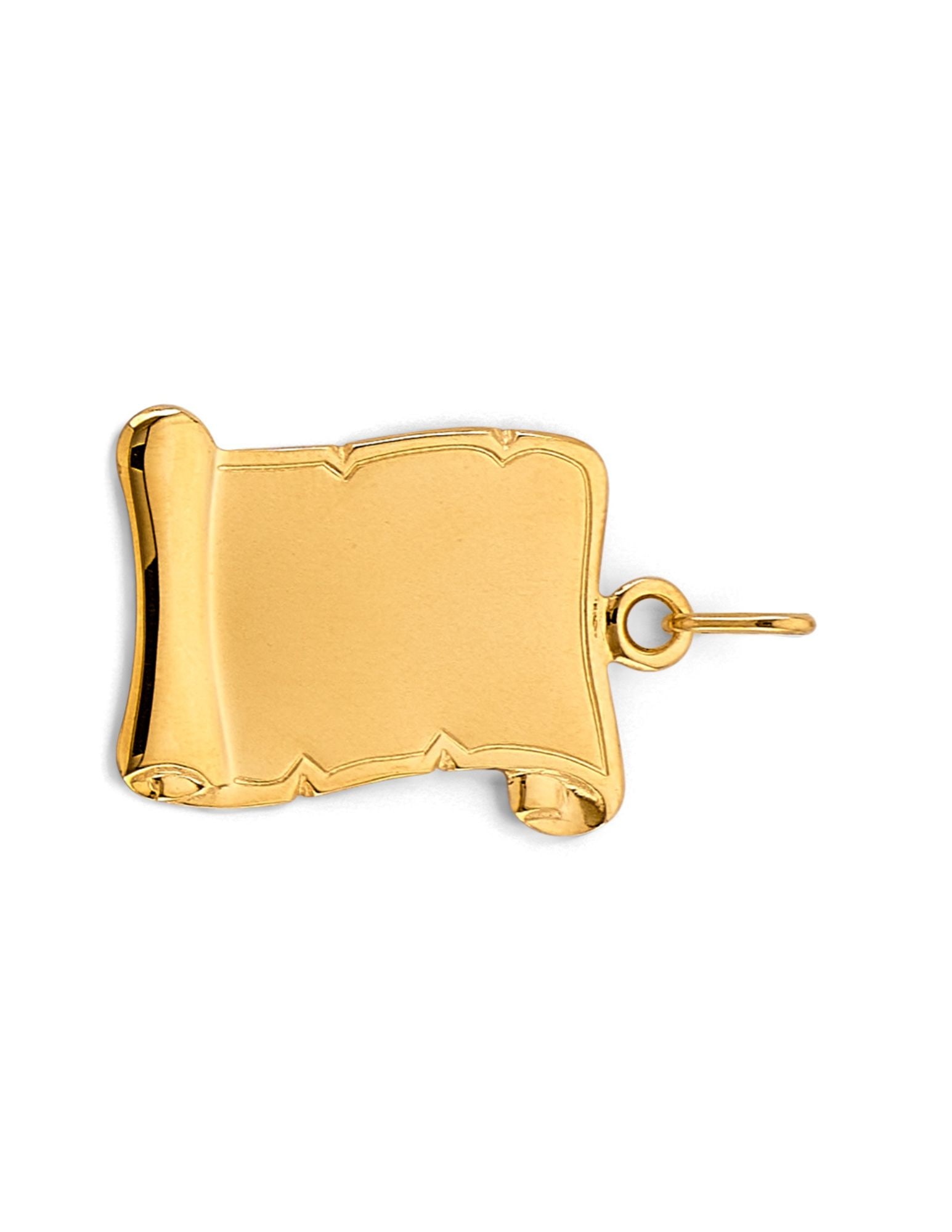 14KY ENGRAVABLE PLAIN PENDANT - 2