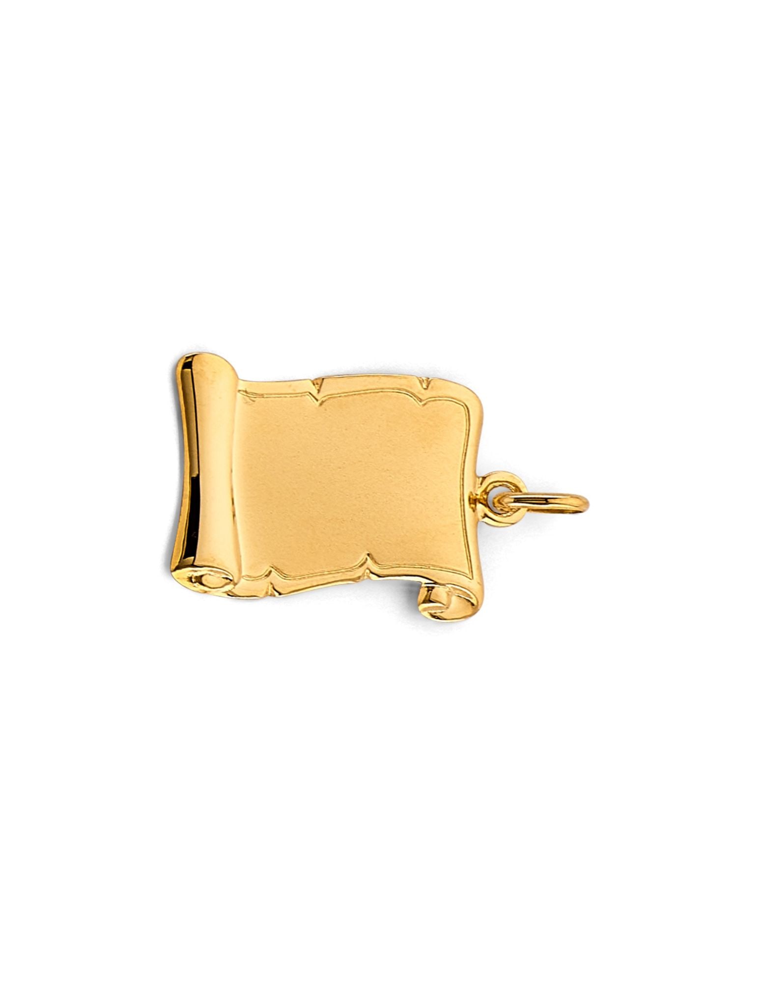 14KY ENGRAVABLE PLAIN PENDANT - 2