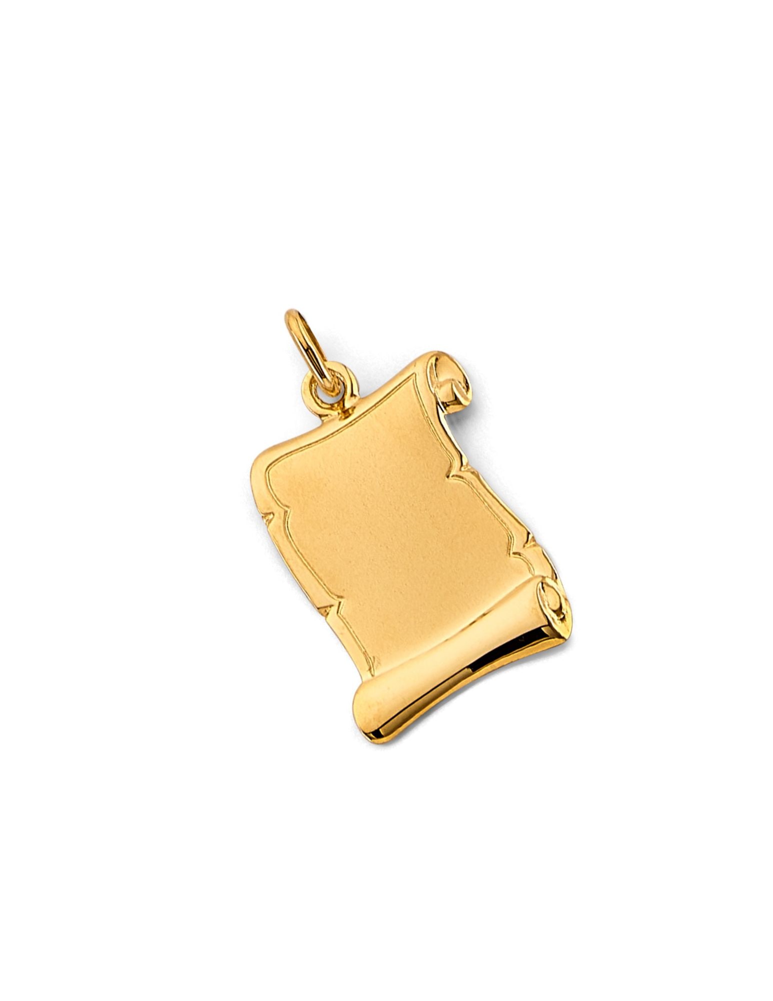 14KY ENGRAVABLE PLAIN PENDANT - 4