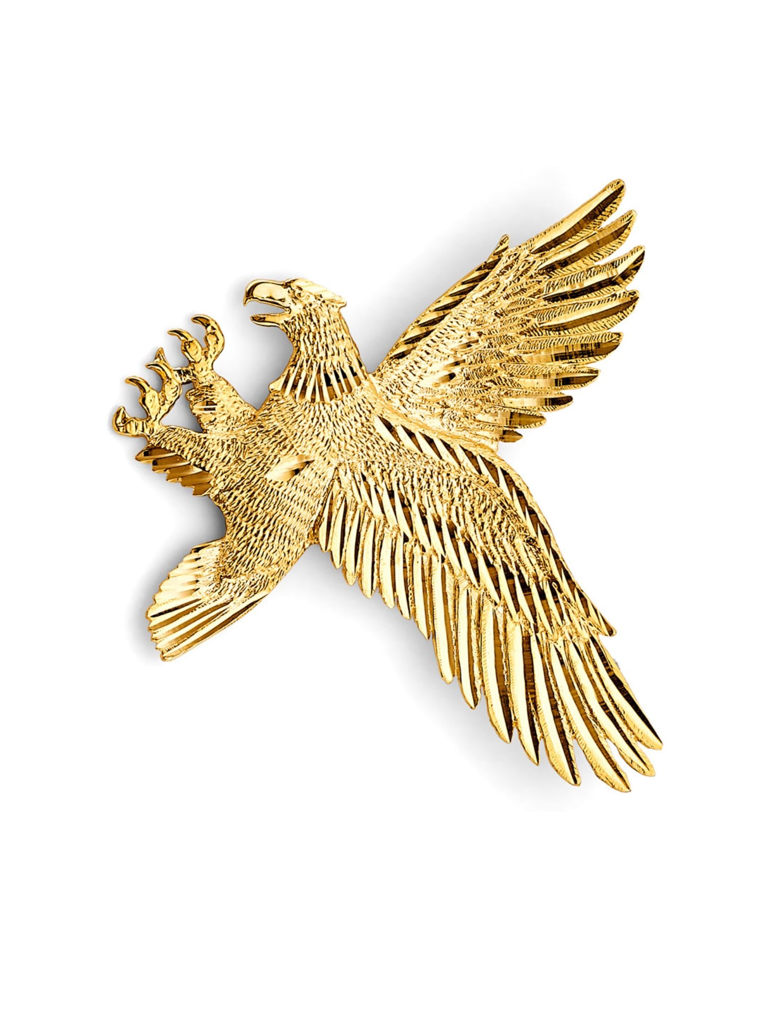 14KY BIG EAGLE PENDANT - 2