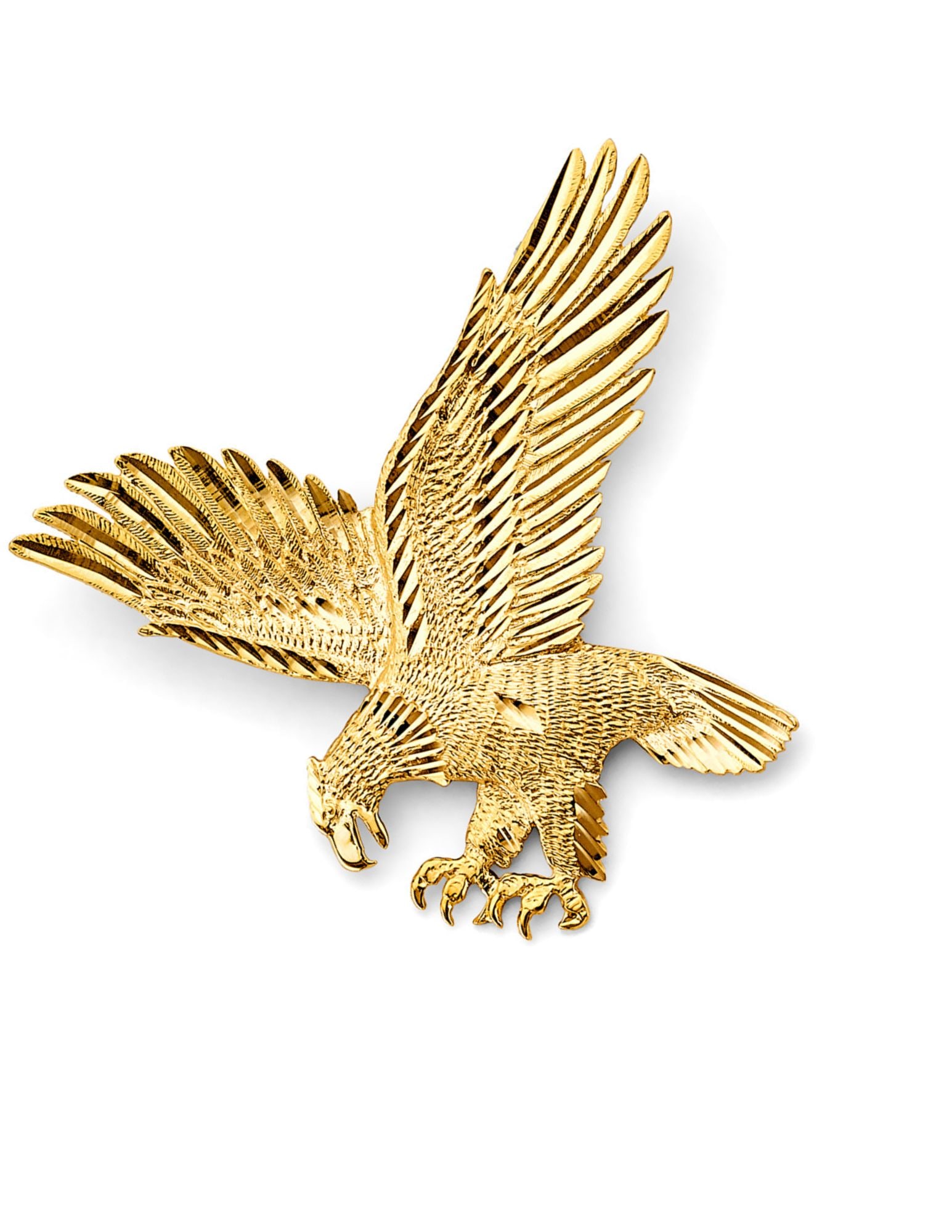 14KY BIG EAGLE PENDANT - 4