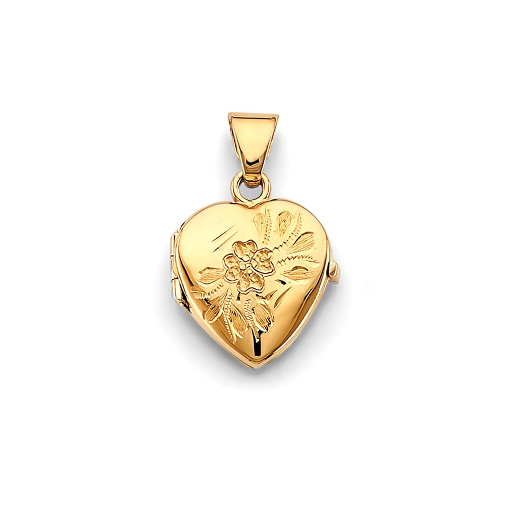 14KY HEART LOCKET PENDANT: 14KY Heart Locket Pendant Type: Pendant Material Type: 14k Gold Material Color: Yellow Avg. Weight: 4.23 Gr. Size: Height : 30 mm, Width : 20 mm Accessories: None Notice: When purchasing p