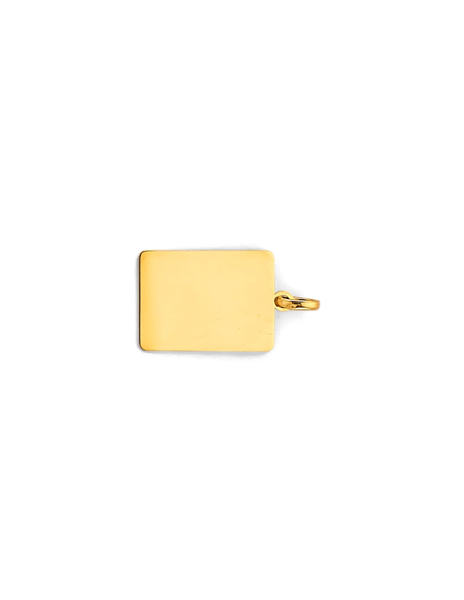 14KY ENGRAVABLE PLAIN PENDANT - 2