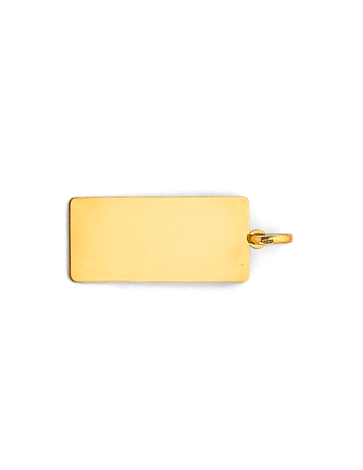 14KY ENGRAVABLE PLAIN PENDANT - 2