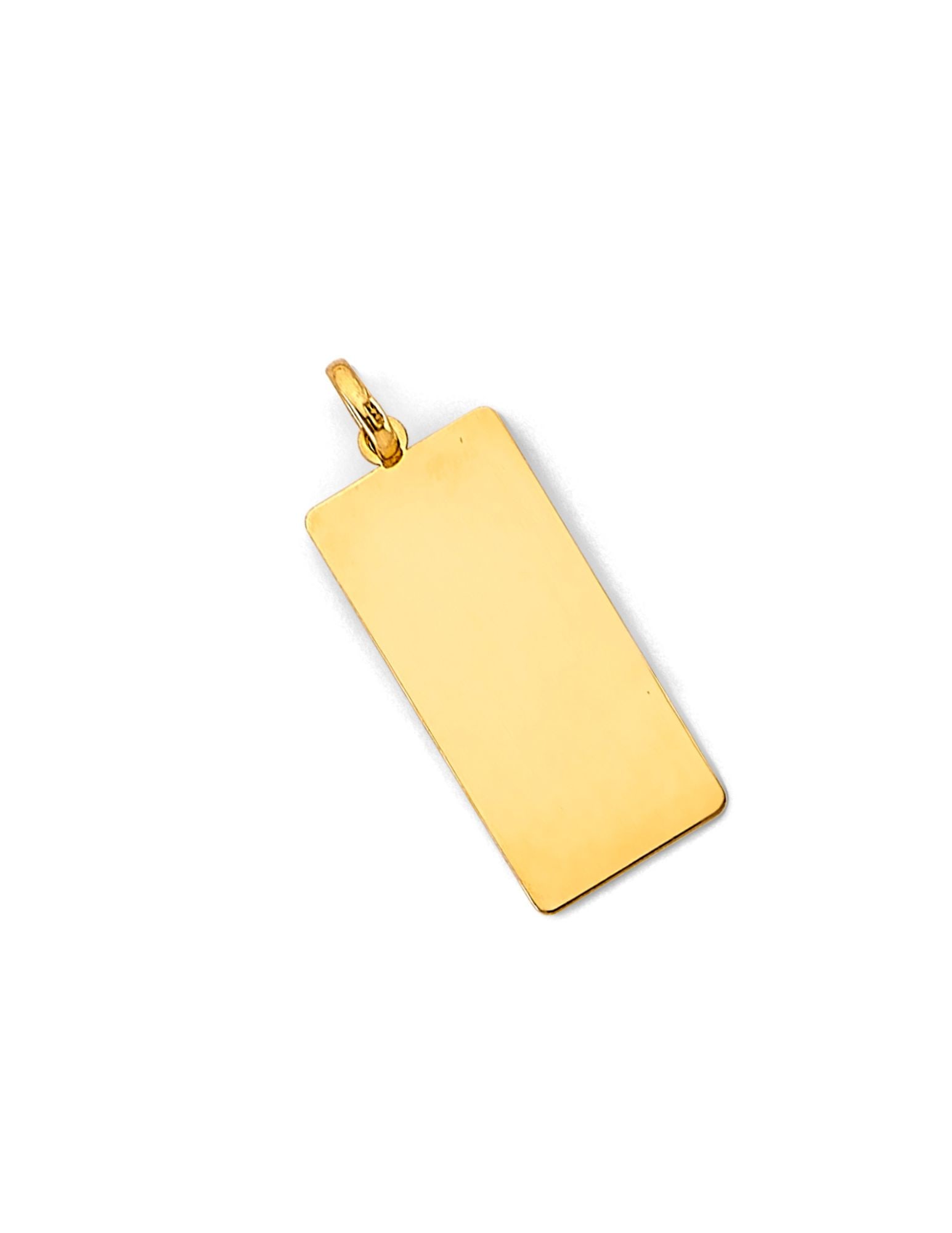 14KY ENGRAVABLE PLAIN PENDANT - 4