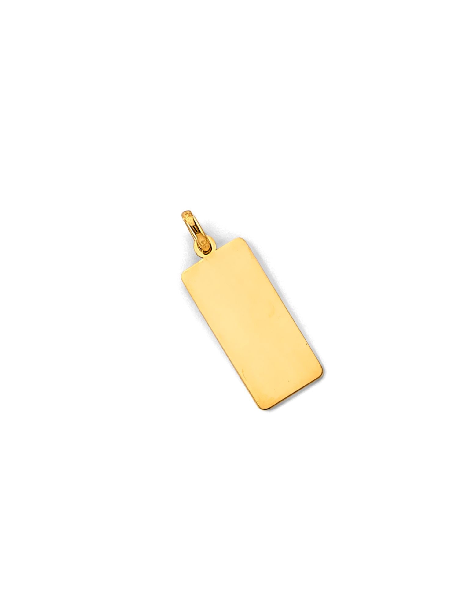 14KY ENGRAVABLE PLAIN PENDANT - 4