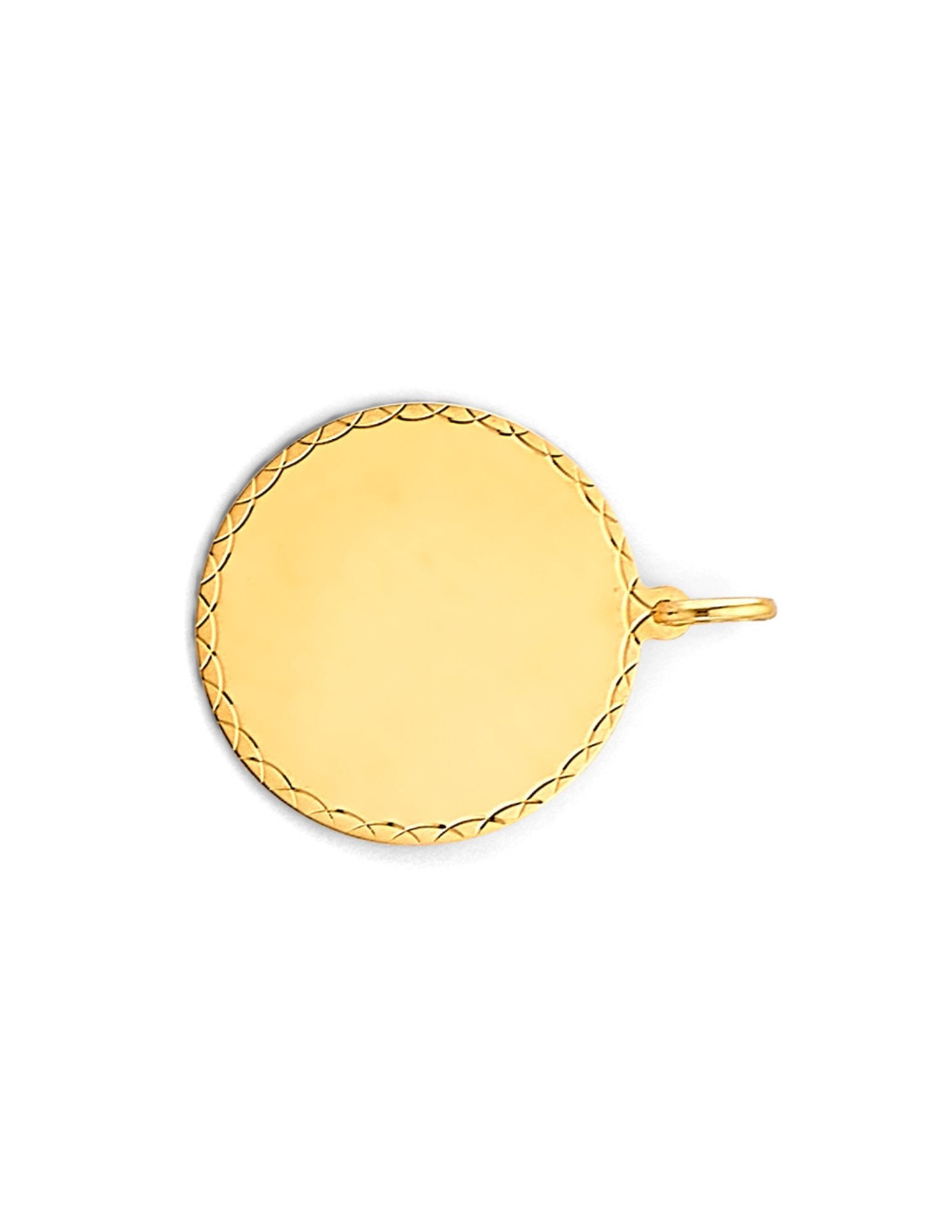 14KY ENGRAVABLE PLAIN PENDANT - 2