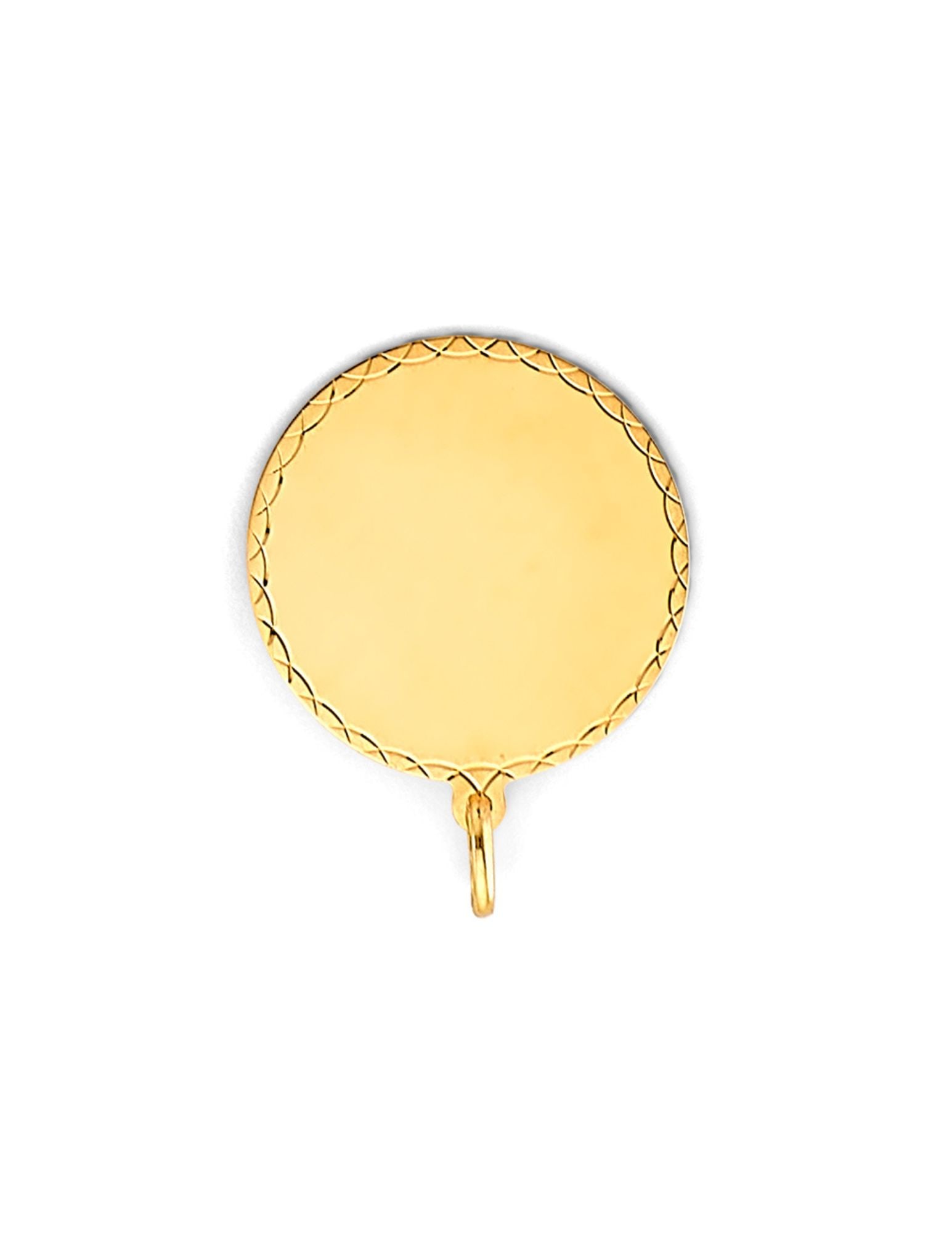 14KY ENGRAVABLE PLAIN PENDANT - 3