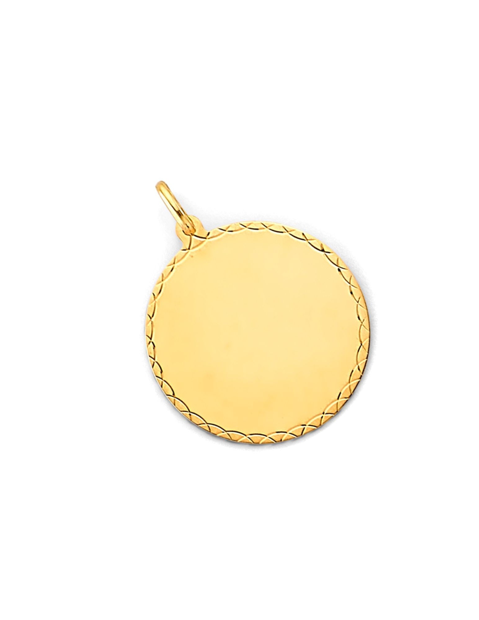 14KY ENGRAVABLE PLAIN PENDANT - 4