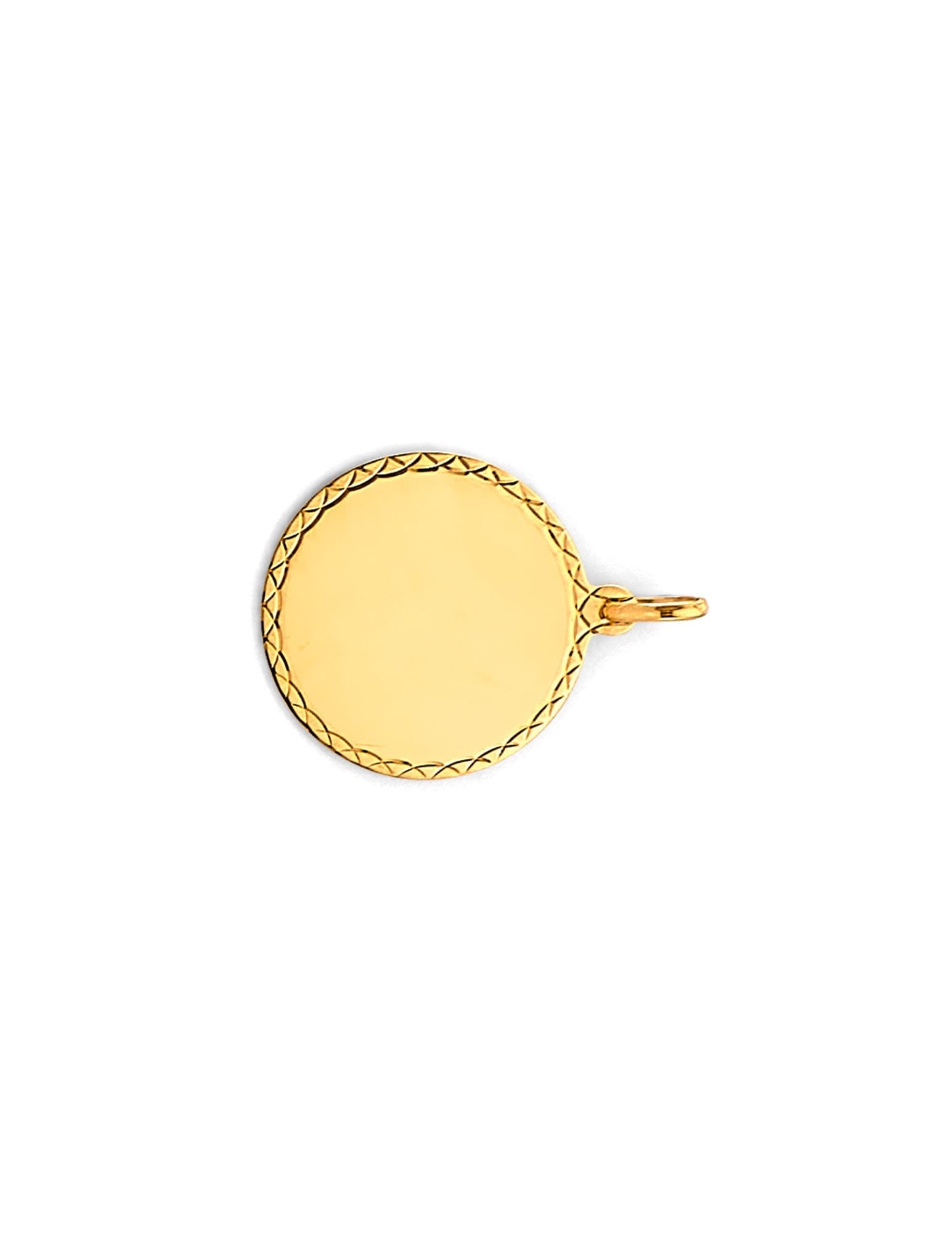 14KY ENGRAVABLE PLAIN PENDANT - 2