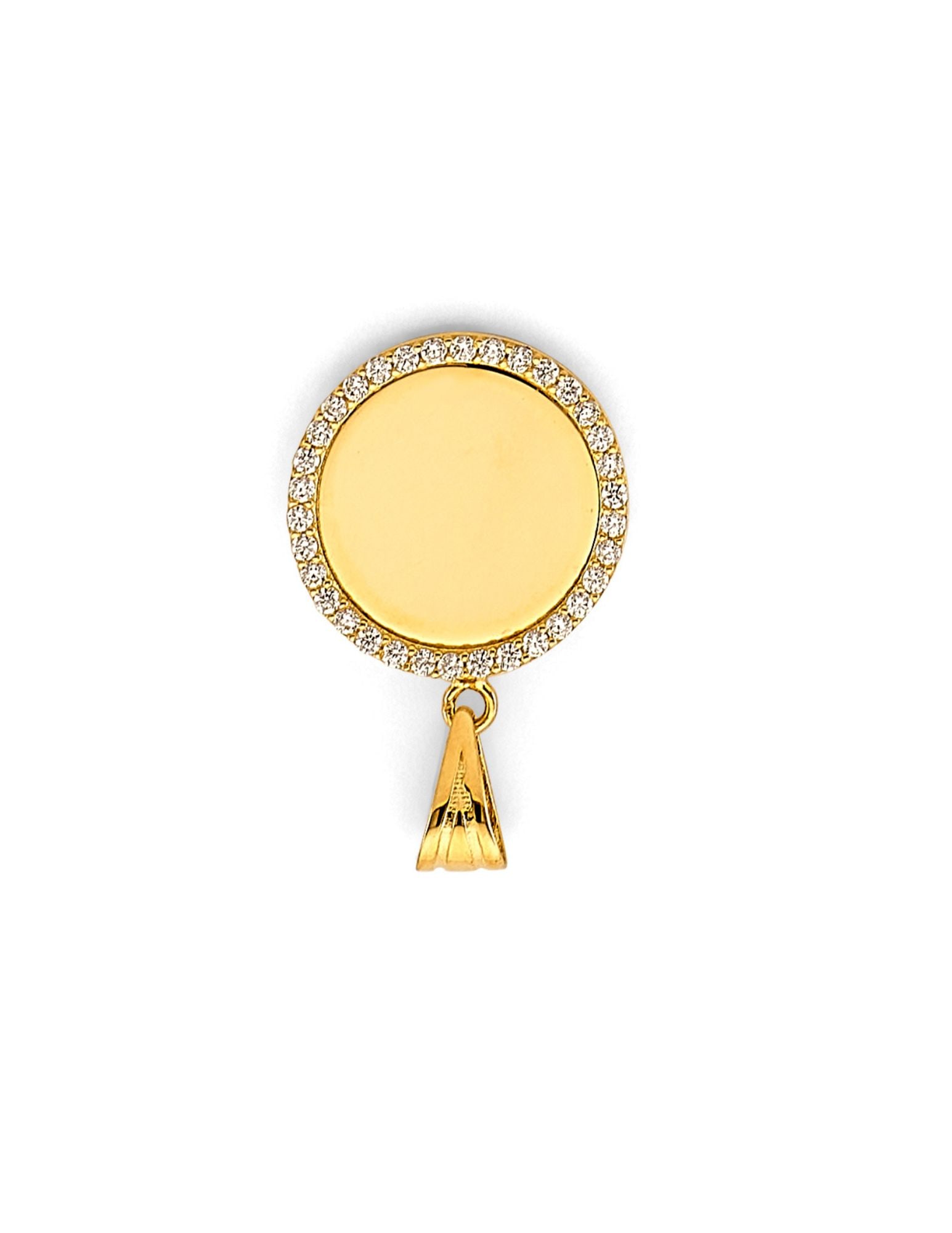 14KY ENGRAVABLE PLAIN PENDANT - 3