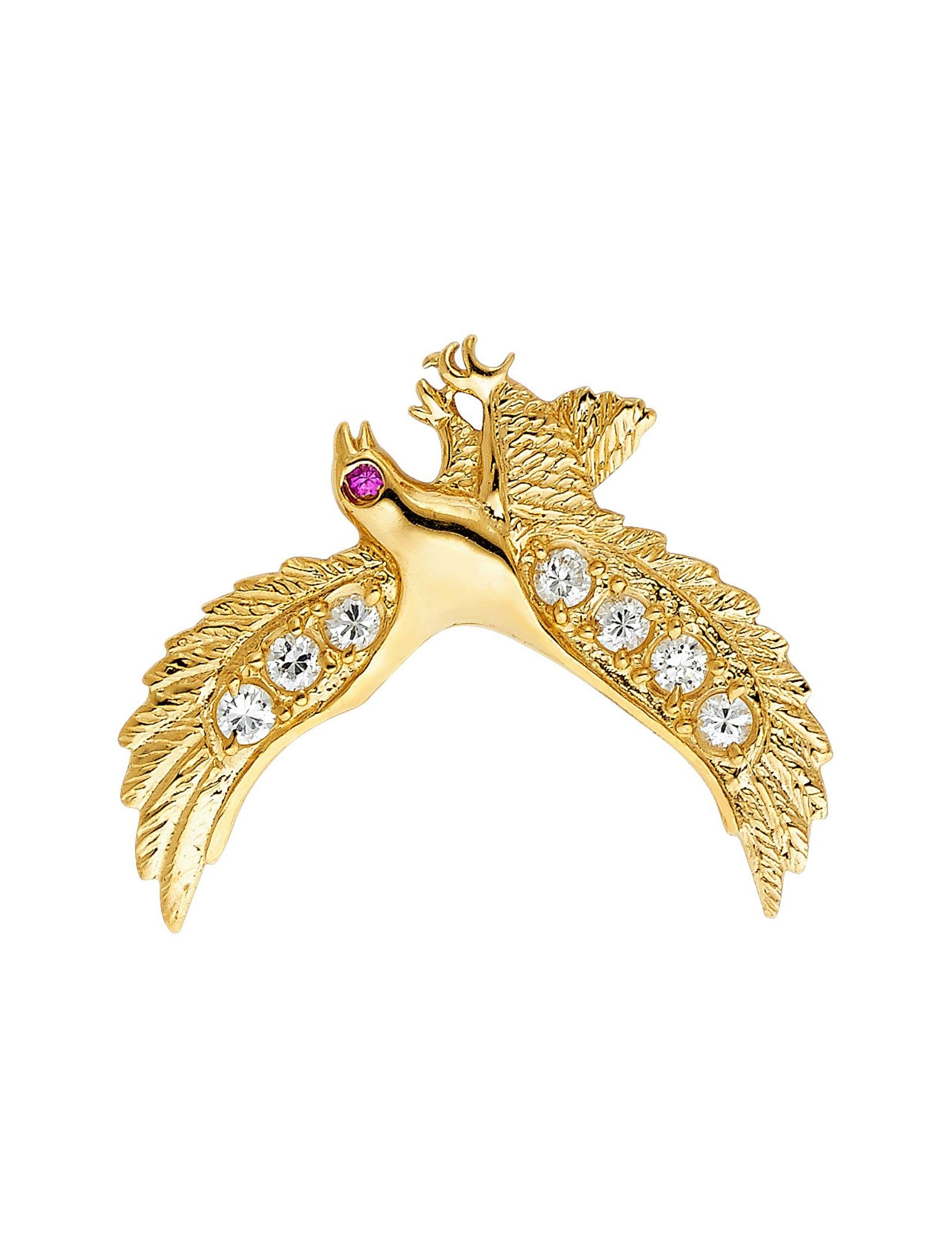 14KY CZ EAGLE PENDANT - 3