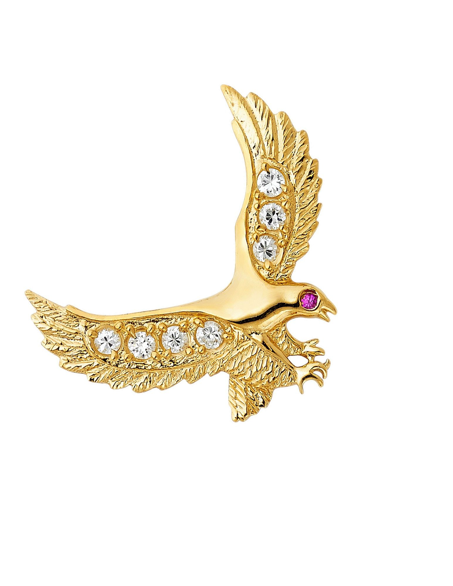 14KY CZ EAGLE PENDANT - 4