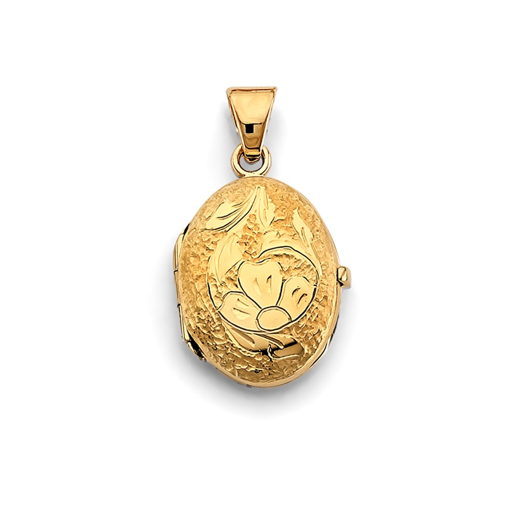14KY OVAL LOCKET PENDANT: 14KY Oval Locket Pendant Type: Pendant Material Type: 14k Gold Material Color: Yellow Avg. Weight: 3.7 Gr. Size: Height : 30 mm, Width : 15 mm Accessories: None Notice: When purchasing pre-owned