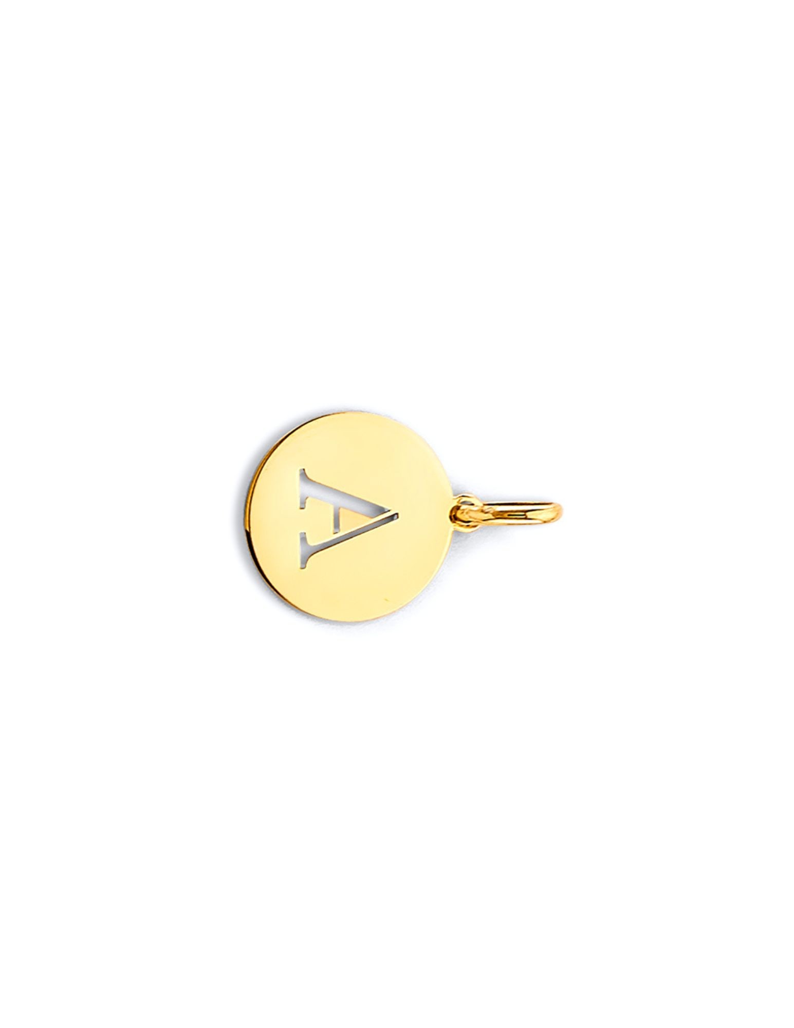 14KY CUT OUT INITIAL PENDANT - 2