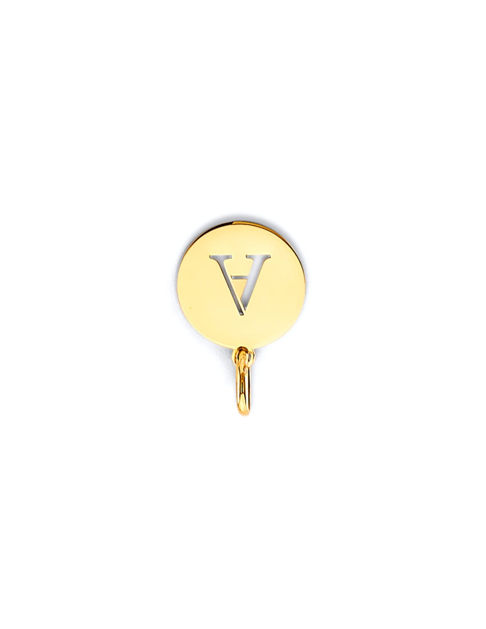 14KY CUT OUT INITIAL PENDANT - 3