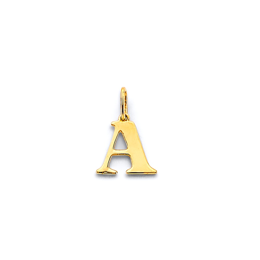 14KY INITIAL PENDANT: 14KY Initial Pendant Type: Pendant Material Type: 14k Gold Material Color: Yellow Avg. Weight: 0.35 Gr. Size: Height : 13 mm, Width : 10 mm Accessories: None Notice: When purchasing pre-owned goods,