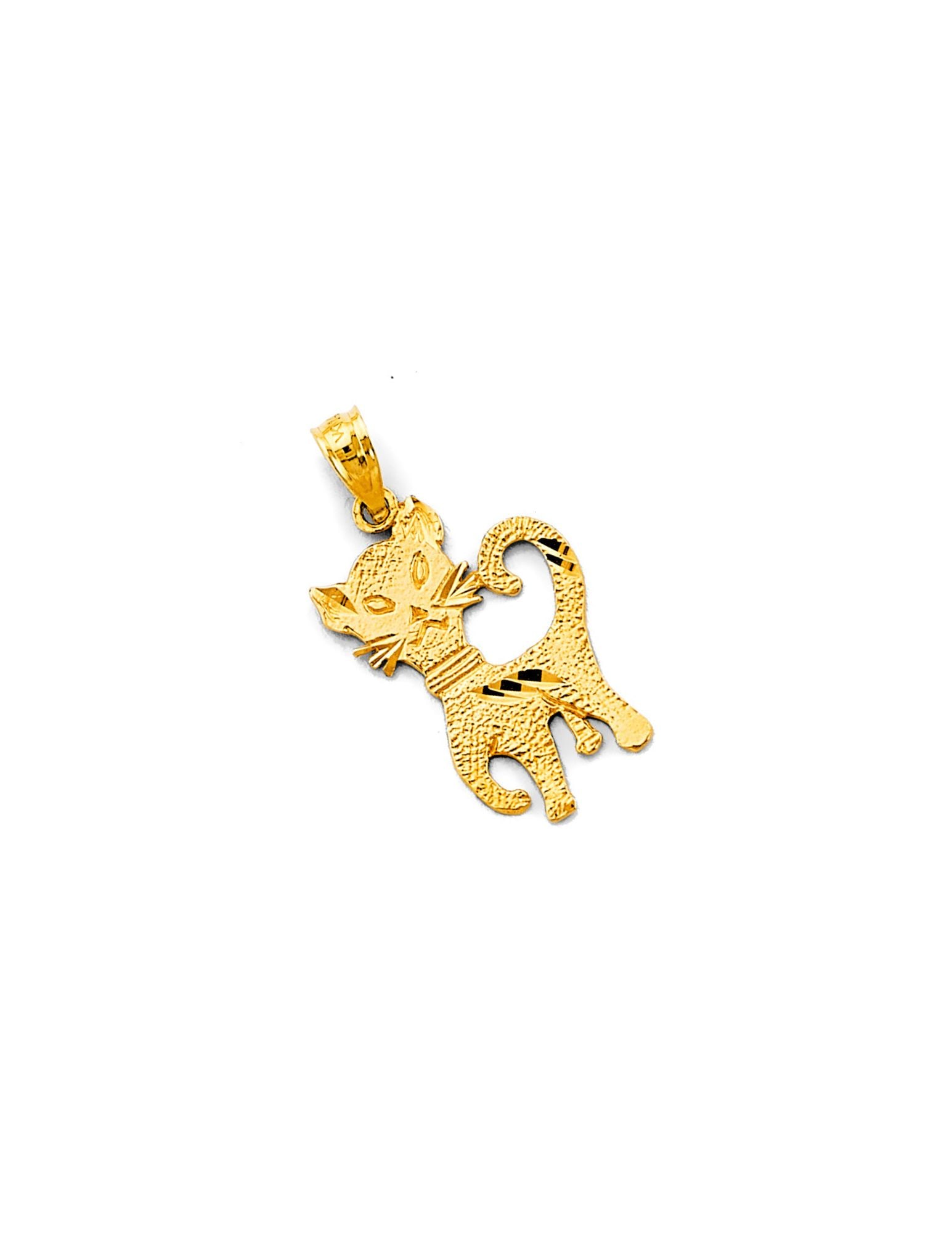 14KY CAT PENDANT - 4