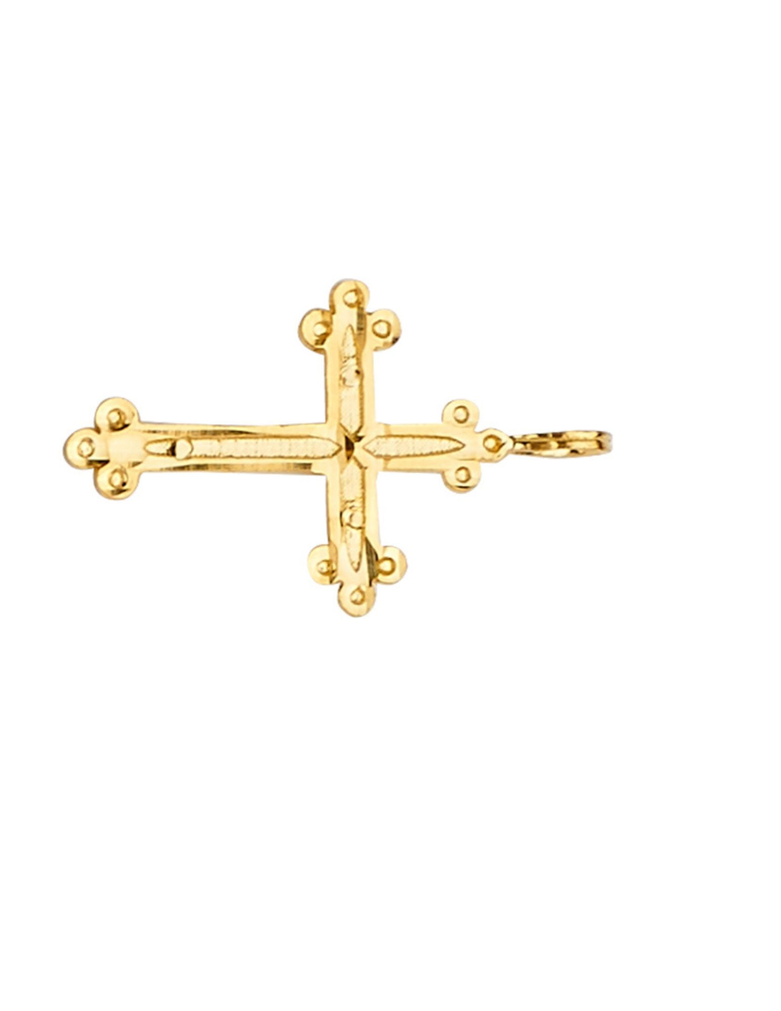 14KY CROSS PENDANT - 2