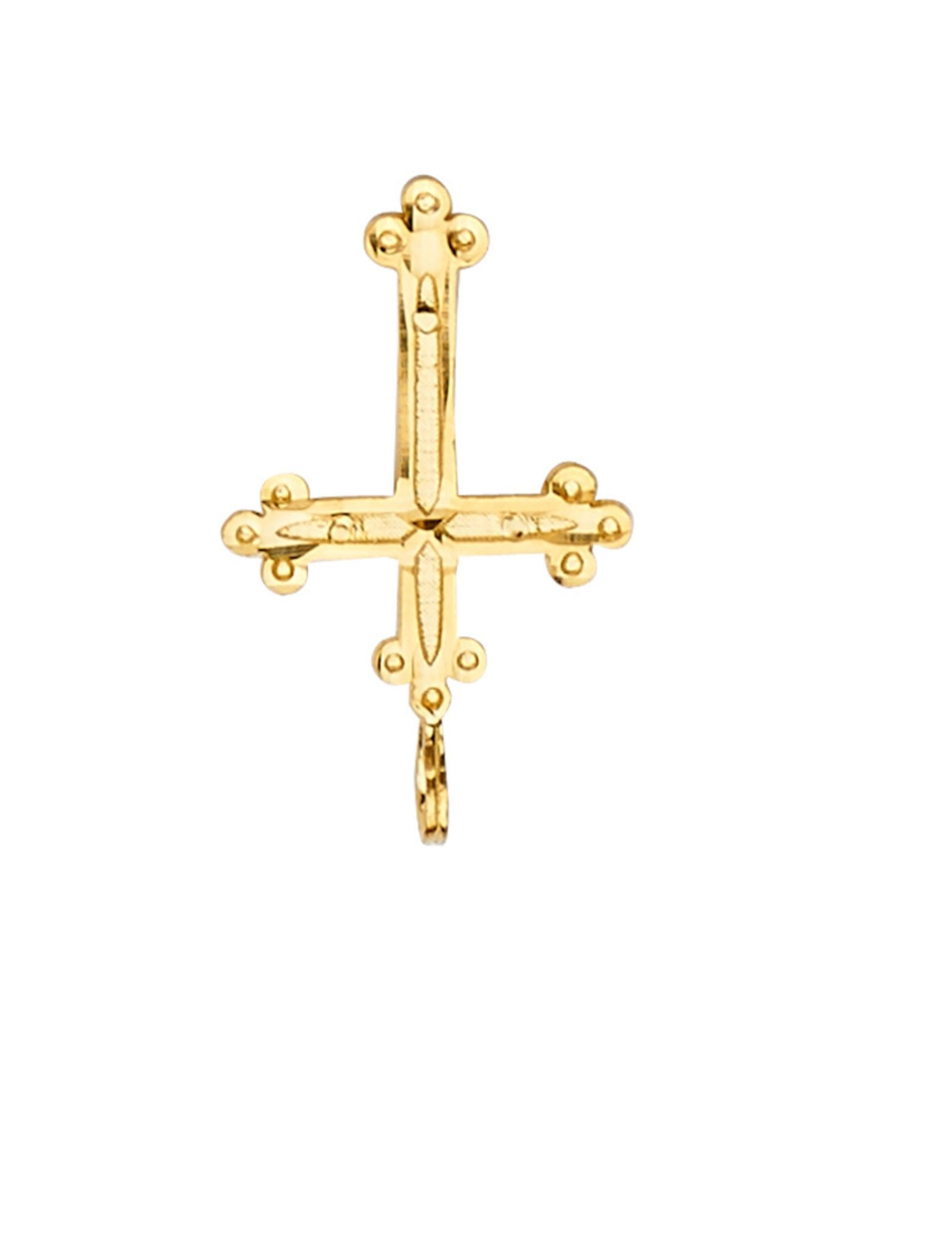 14KY CROSS PENDANT - 3