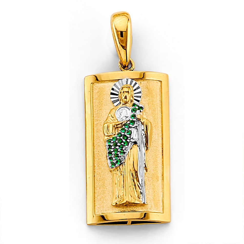14K 2T ST. JUDE THADDEUS PENDANT (1 of 4)