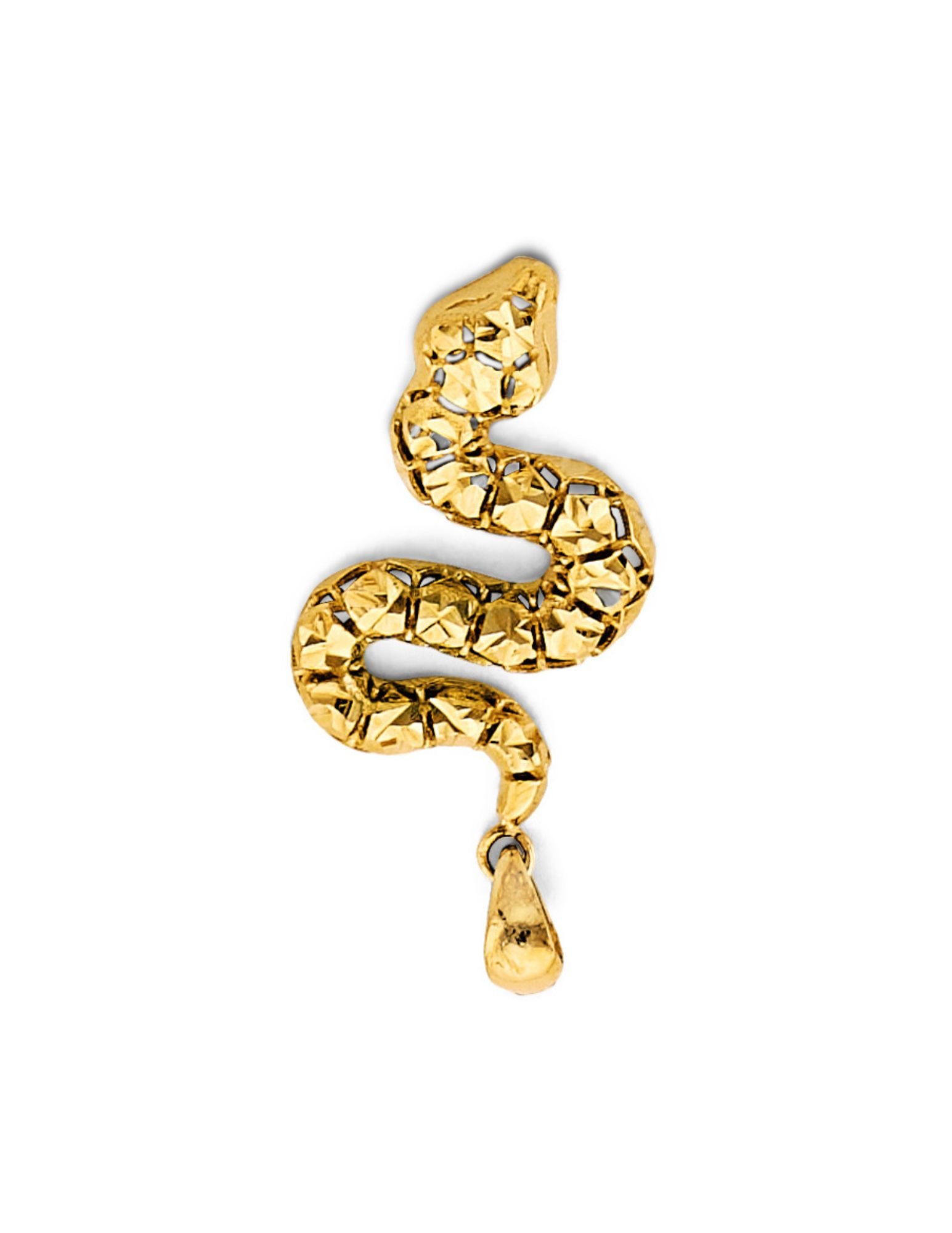 14KY SNAKE PENDANT - 3