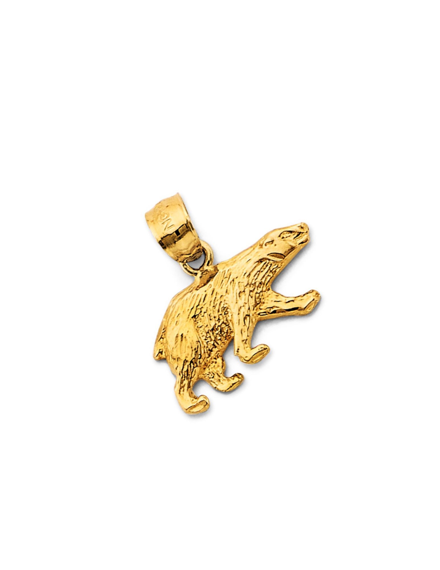 14KY BEAR PENDANT - 4