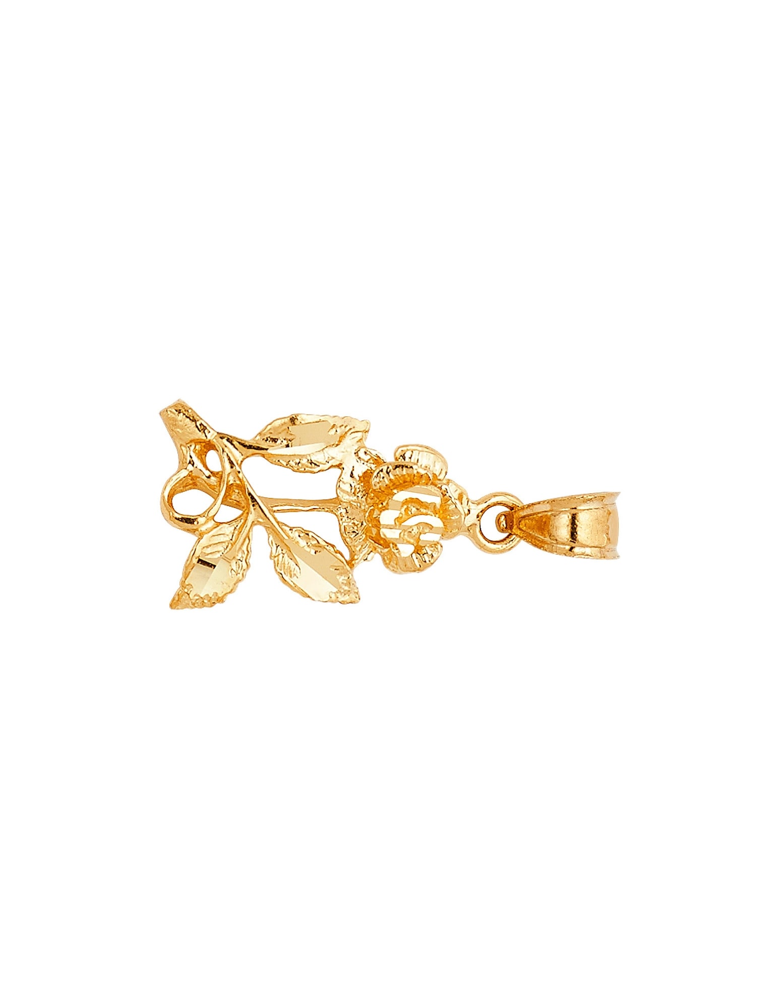 14KY ROSE PENDANT - 2