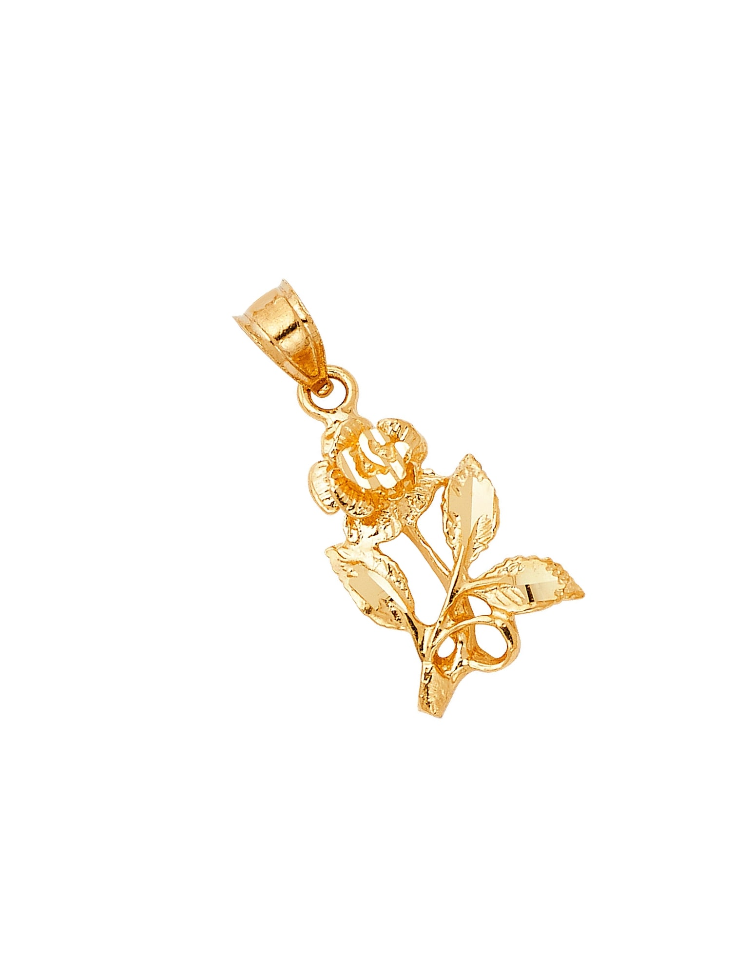 14KY ROSE PENDANT - 4