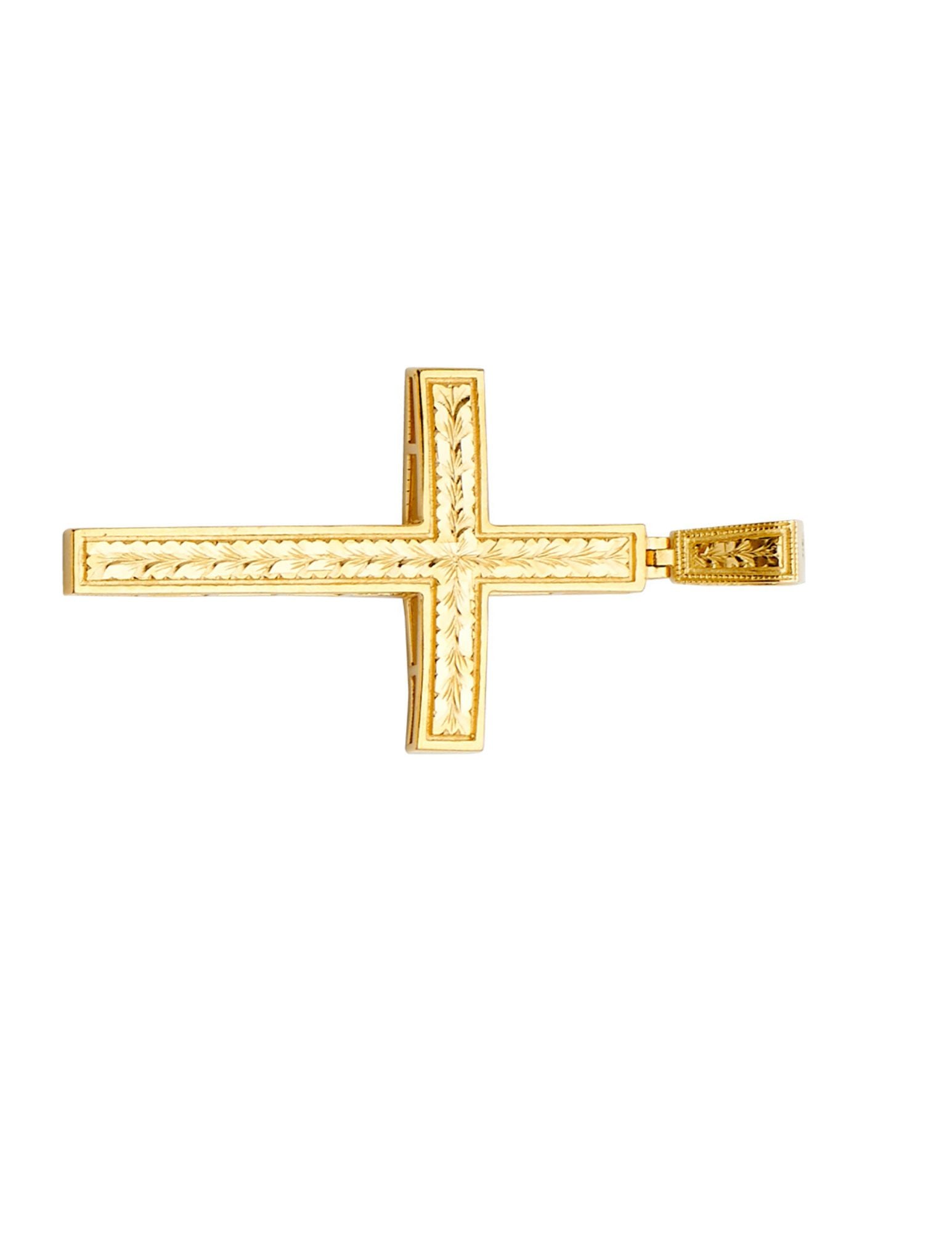 14KY CROSS PENDANT - 2
