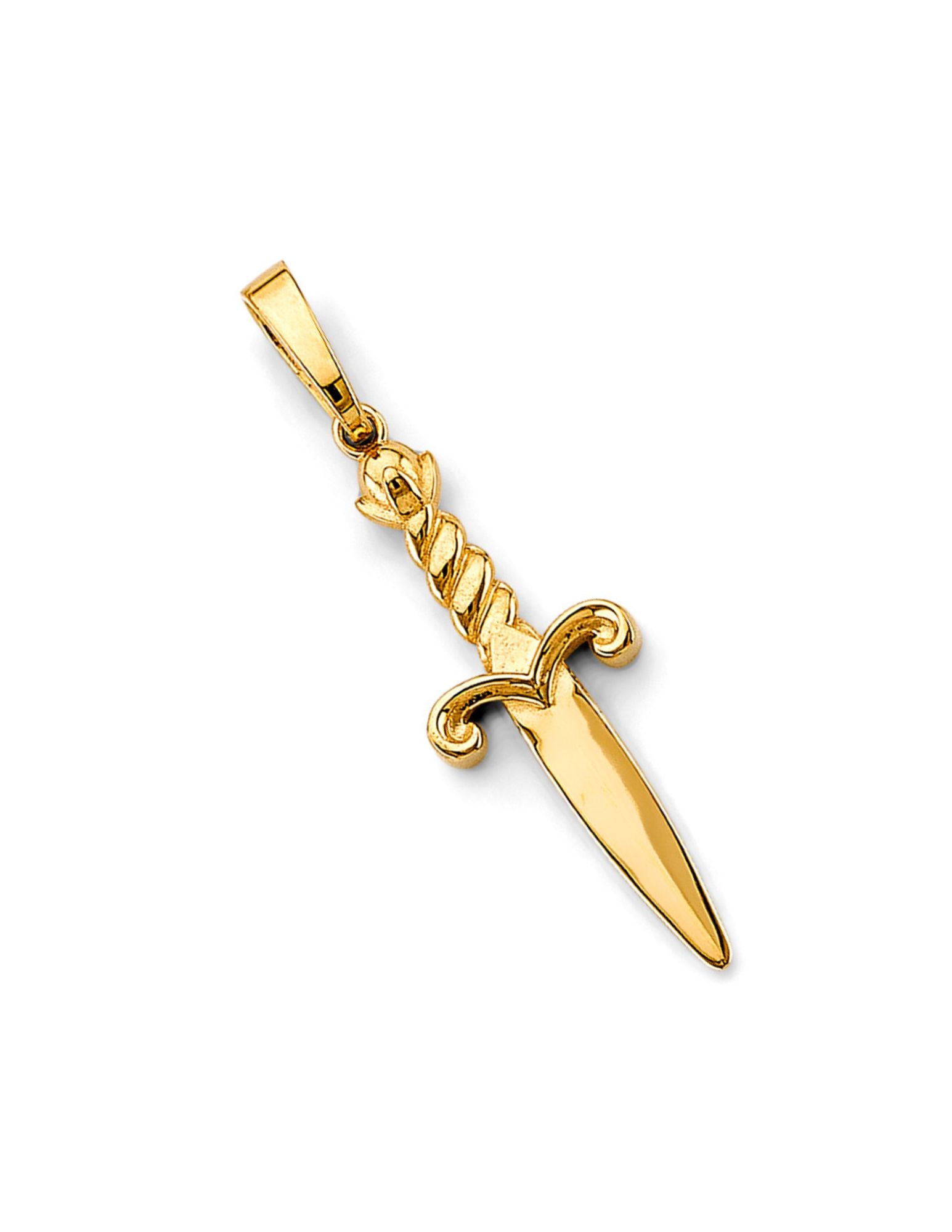 14KY DAGGER KNIFE PENDANT - 4