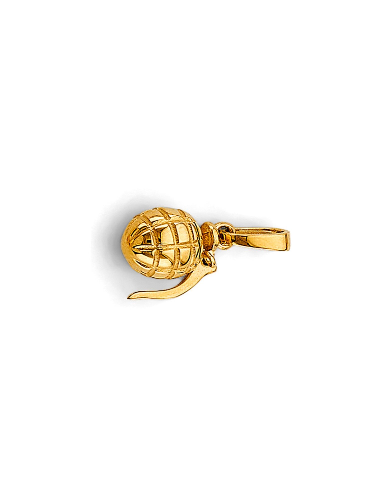 14KY SMALL GRENADE PENDANT - 2
