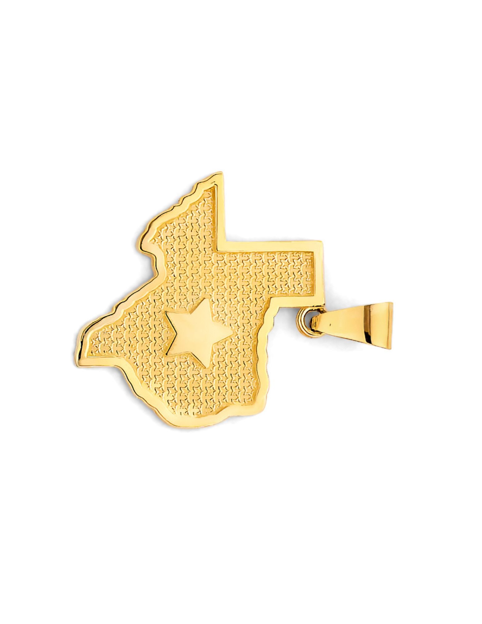 14KY TEXAS STATE MAP PENDANT - 2