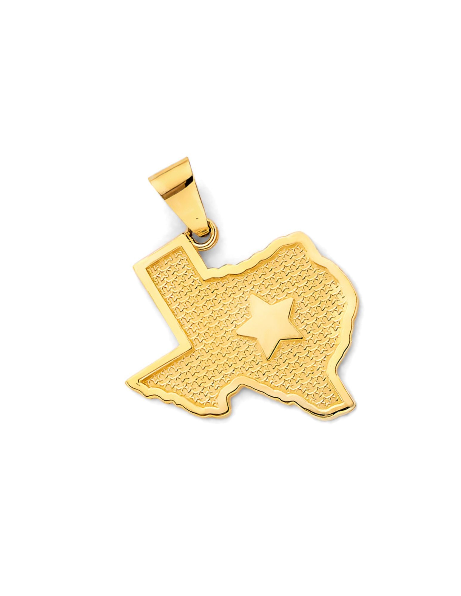 14KY TEXAS STATE MAP PENDANT - 4