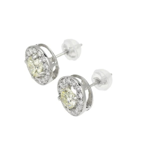 PT950/ PT900 DIAMOND STUD EARRINGS - 2