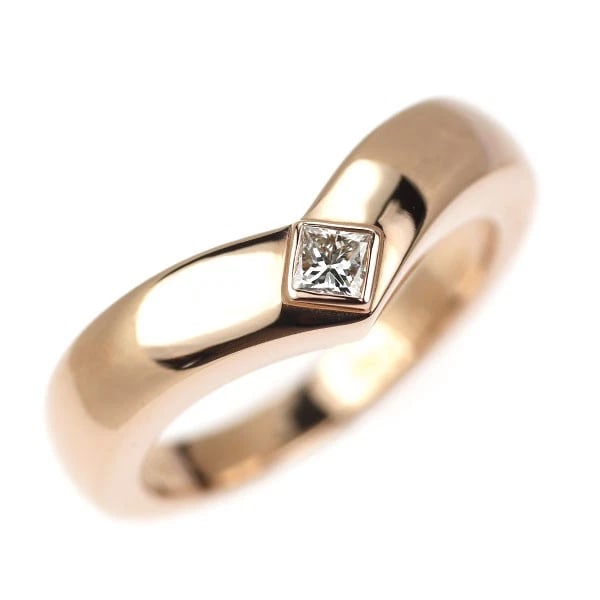 CARTIER K18PG DIAMOND RING: Cartier K18PG Diamond Ring Brand: Cartier Type/Style: Ring Material: K18PG, Main Stone Natural Color: PG Size: 5.5 - 5.75 US Accessories: None Accessories Notice: When purchasing pre-owned