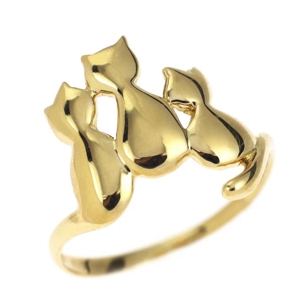 K18YG RING: K18YG ring Brand: None Type/Style: Ring Material: K18YG, Main Stone Natural Color: YG Size: 5.25 US Accessories: None Accessories Notice: When purchasing pre-owned goods, please refer to the photos
