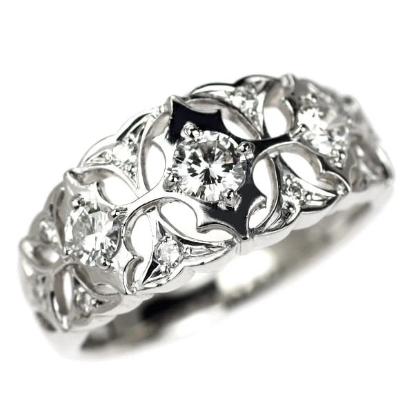 PT900 DIAMOND RING: Pt900 diamond ring Brand: None Type/Style: Ring Material: Pt900, Main Stone Natural Color: None Size: 6 US Accessories: None Accessories Notice: When purchasing pre-owned goods, please refer to the