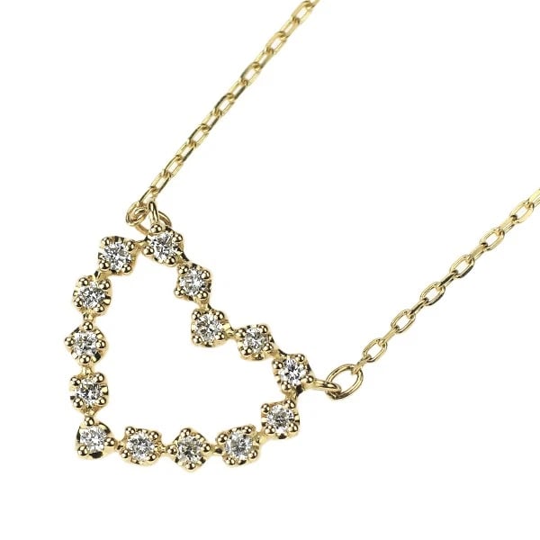 PONTE VECCHIO K18YG DIAMOND PENDANT NECKLACE: Ponte Vecchio K18YG Diamond Pendant Necklace Brand: Pontevecchio Type/Style: pendant necklace Material: K18YG, Main Stone Natural Color: YG Size: Chain Length 40cm Accessories: None Accessories